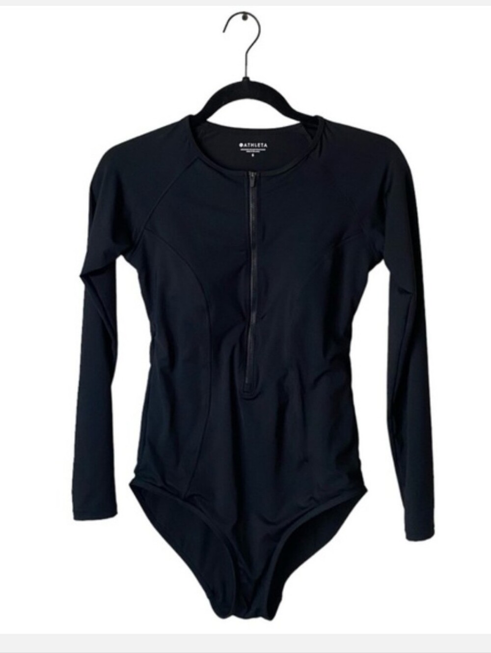Athleta‎ Cortes Long Sleeve black One Piece bathing suit - Picture 3 of 3